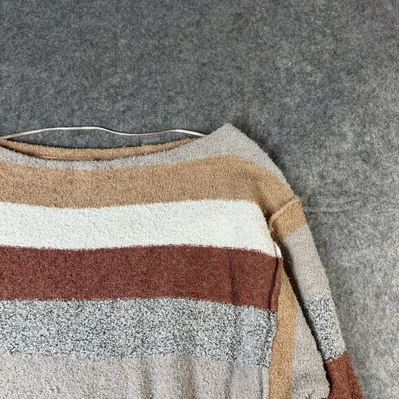 Free People Candyland Sweater Women’s Small Cropped Pullover Striped Beach Boho - Picture 4 of 7